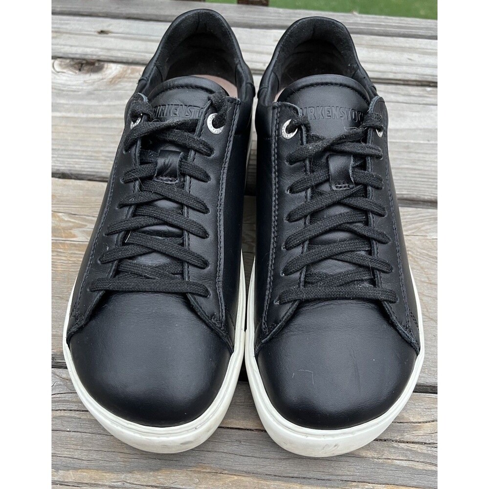 Birkenstock Bend Low Women’s 38 US 7 Black Leather Lace Up Sneakers - Picture 3 of 13